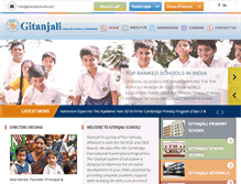 Tablet Screenshot of gitanjalischools.com